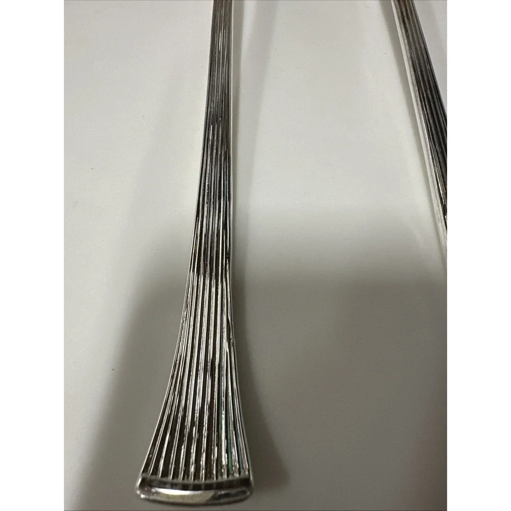Salad Server Set Cutlery‎ Fork Spoon Italian Silver Plated MCM Hostess